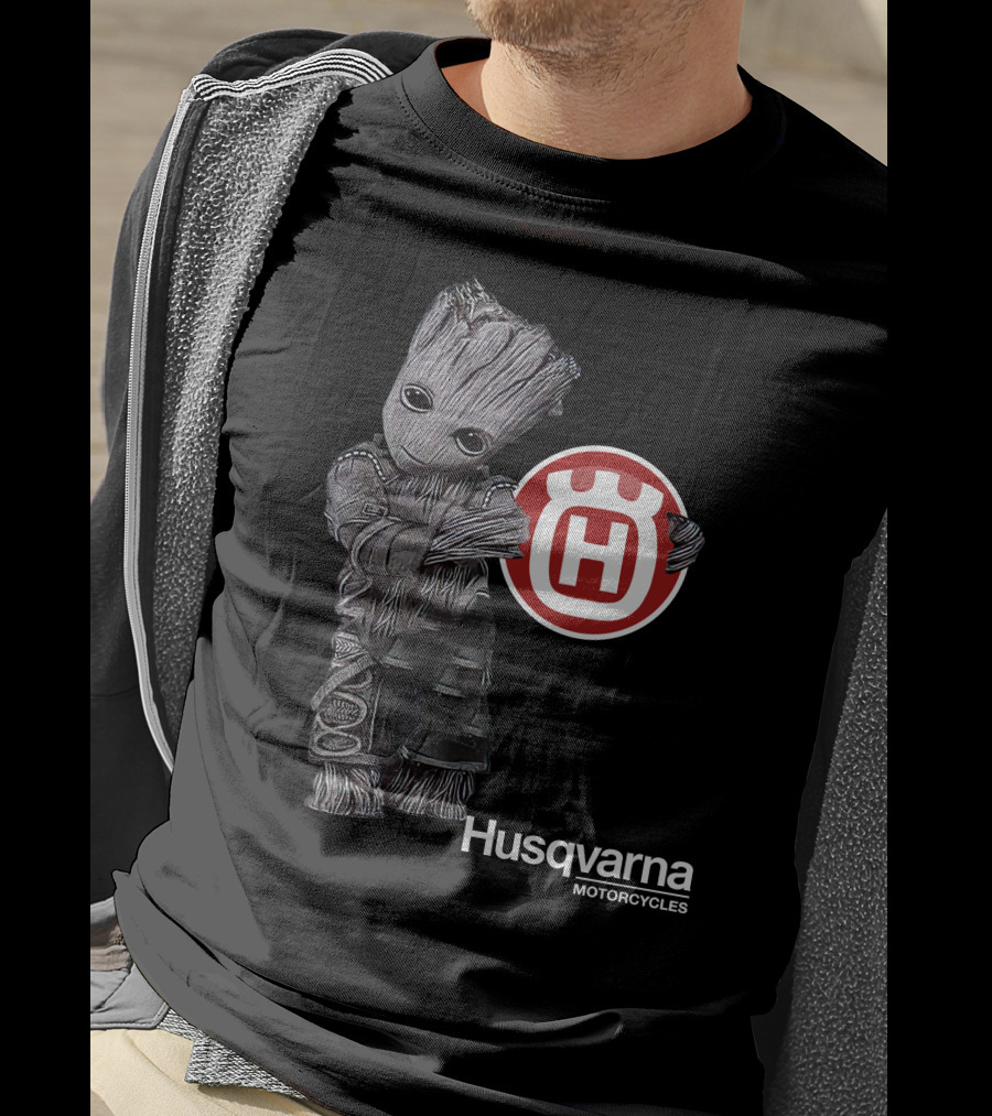 Husqvarna Motorcycles Character With Iconic Figure T-Shirt