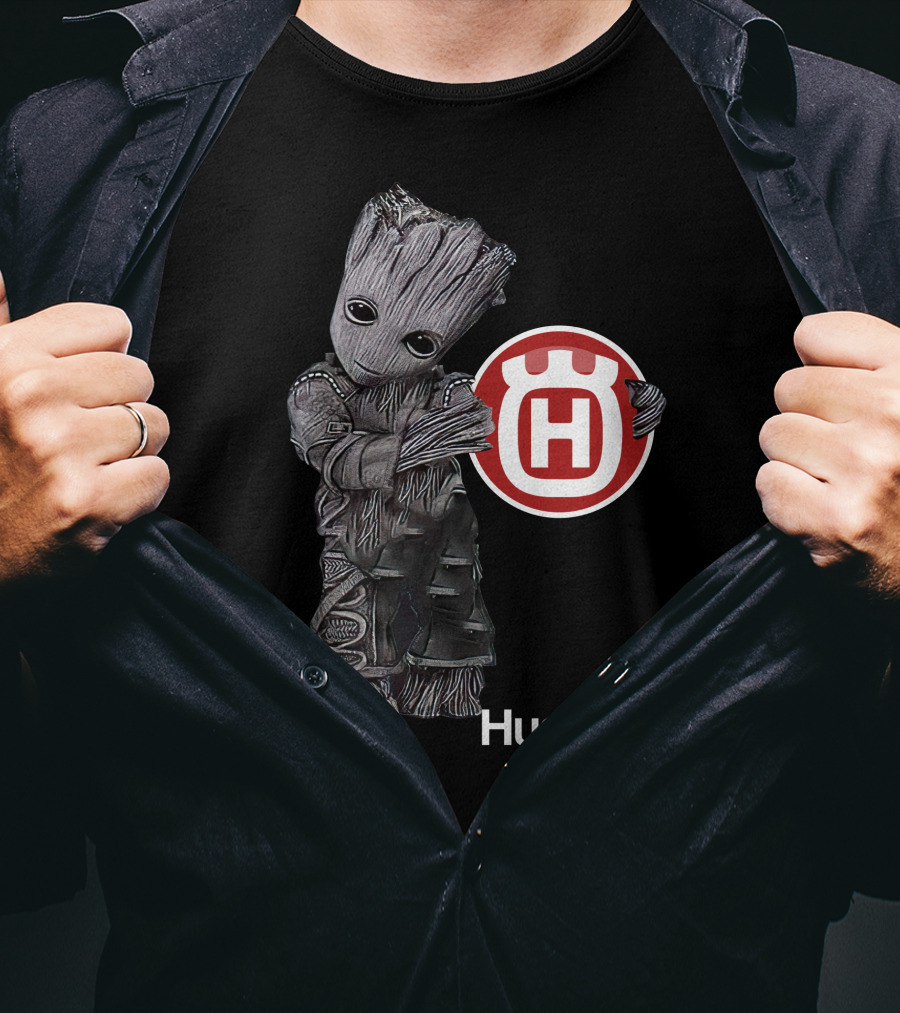 Husqvarna Motorcycles Character With Iconic Figure T-Shirt