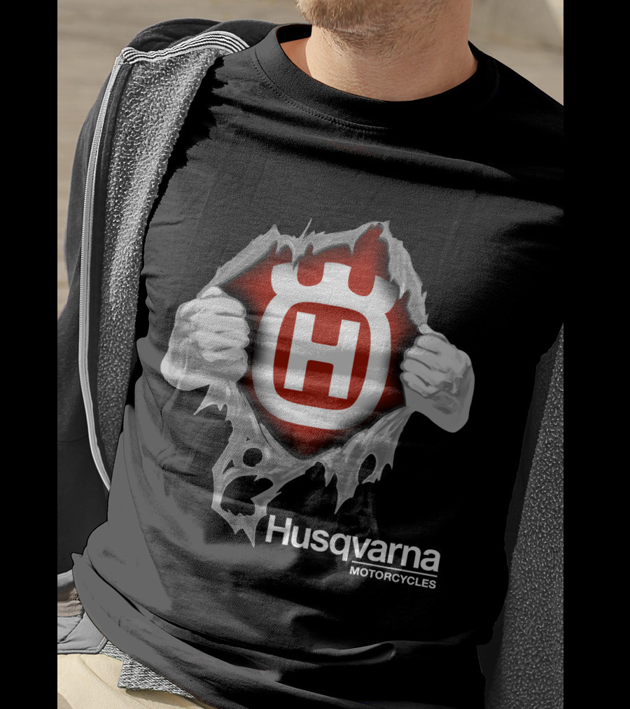 Husqvarna Motorcycles Iconic Emblem Unveiling T-Shirt