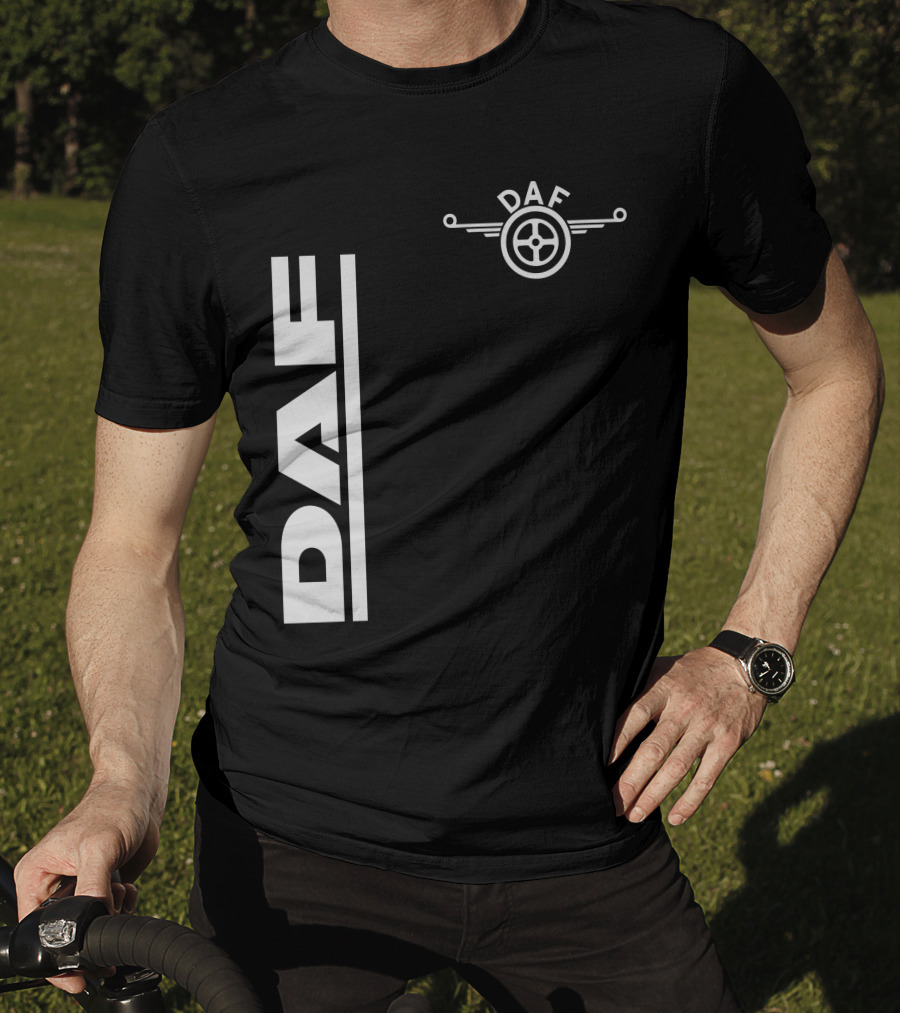 Daf Steering Wheel Emblem With Vertical T-Shirt