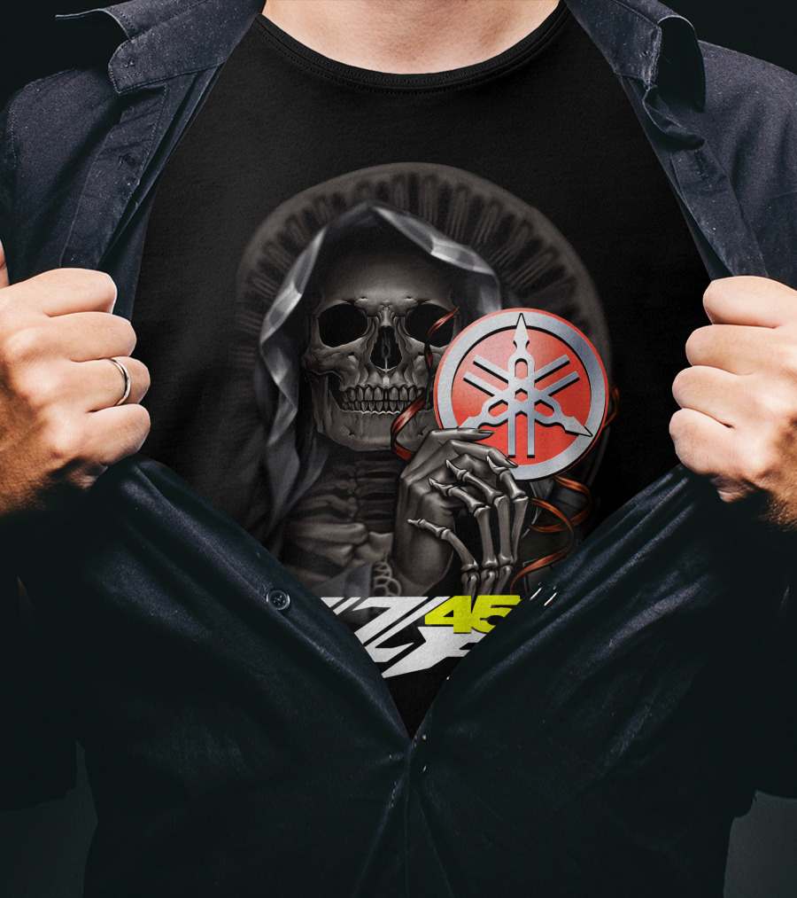 Yamaha Yzf 450 Skull Holding T-Shirt