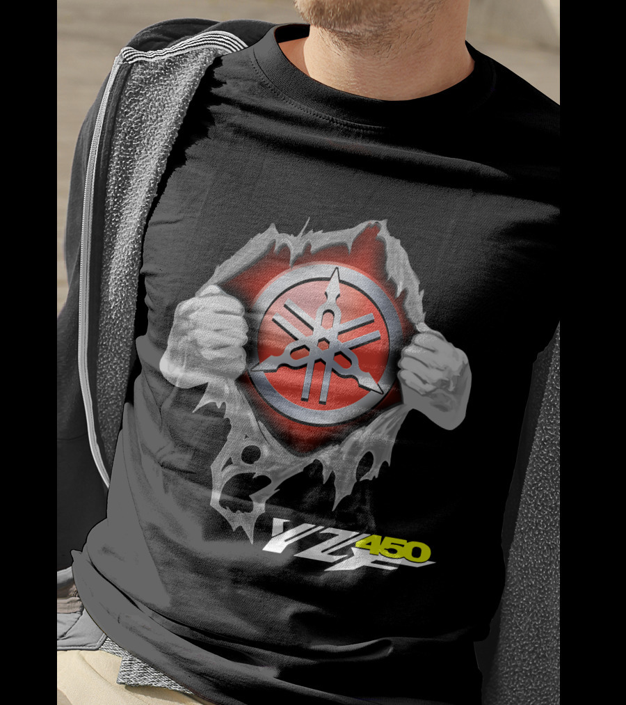 Yamaha Emblem Yz450 Dynamic Burst T-Shirt