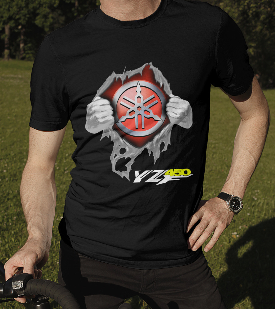 Yamaha Emblem Yz450 Dynamic Burst T-Shirt