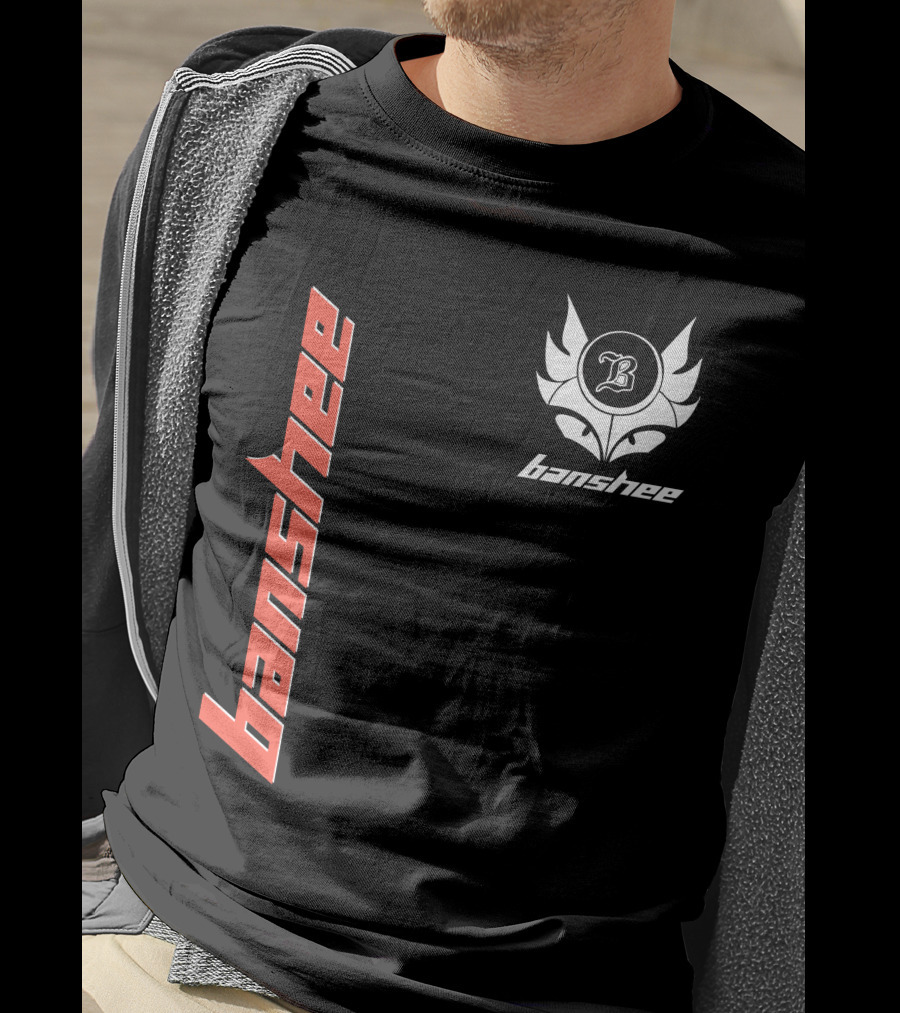 Banshee B2 Emblem Vertical Red T-Shirt