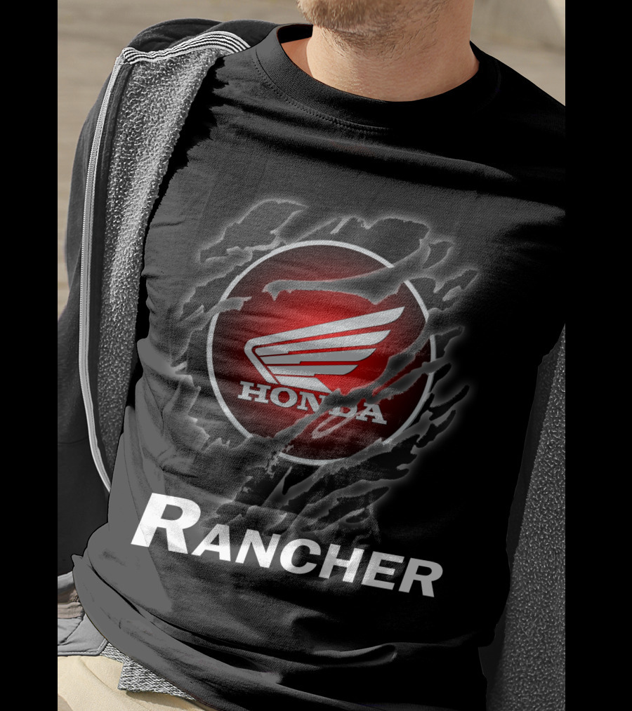 Rancher Honda Wing Logo Claw Marks T-Shirt