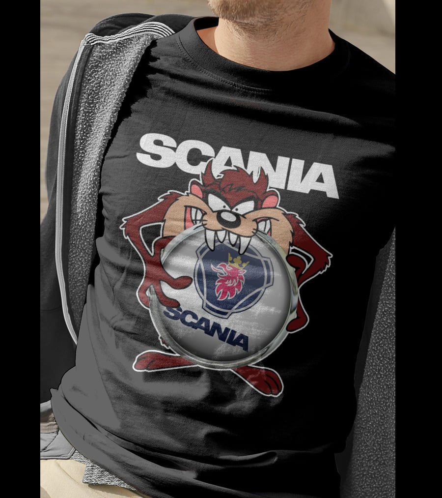 Scania Cartoon Character With Crown T-Shirt