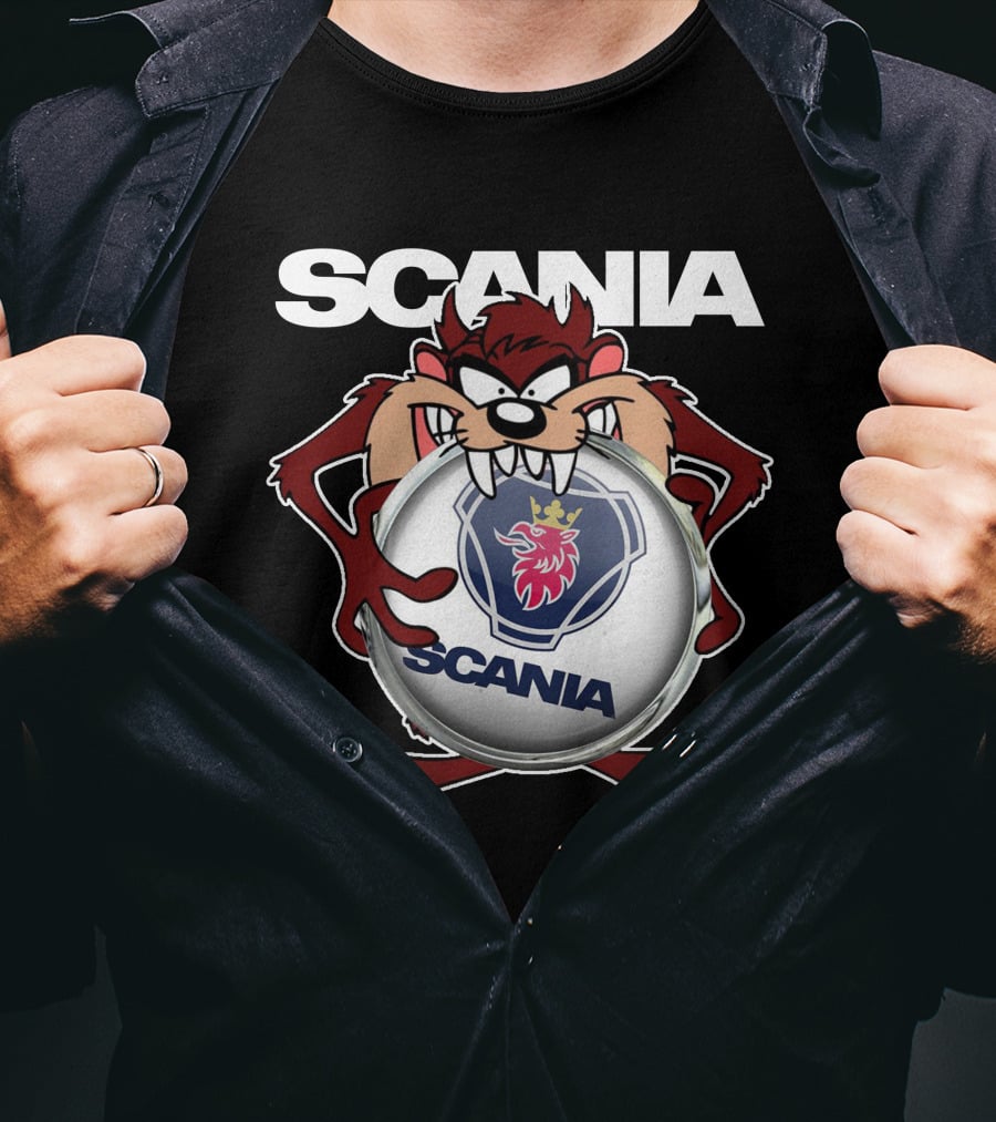 Scania Cartoon Character With Crown T-Shirt