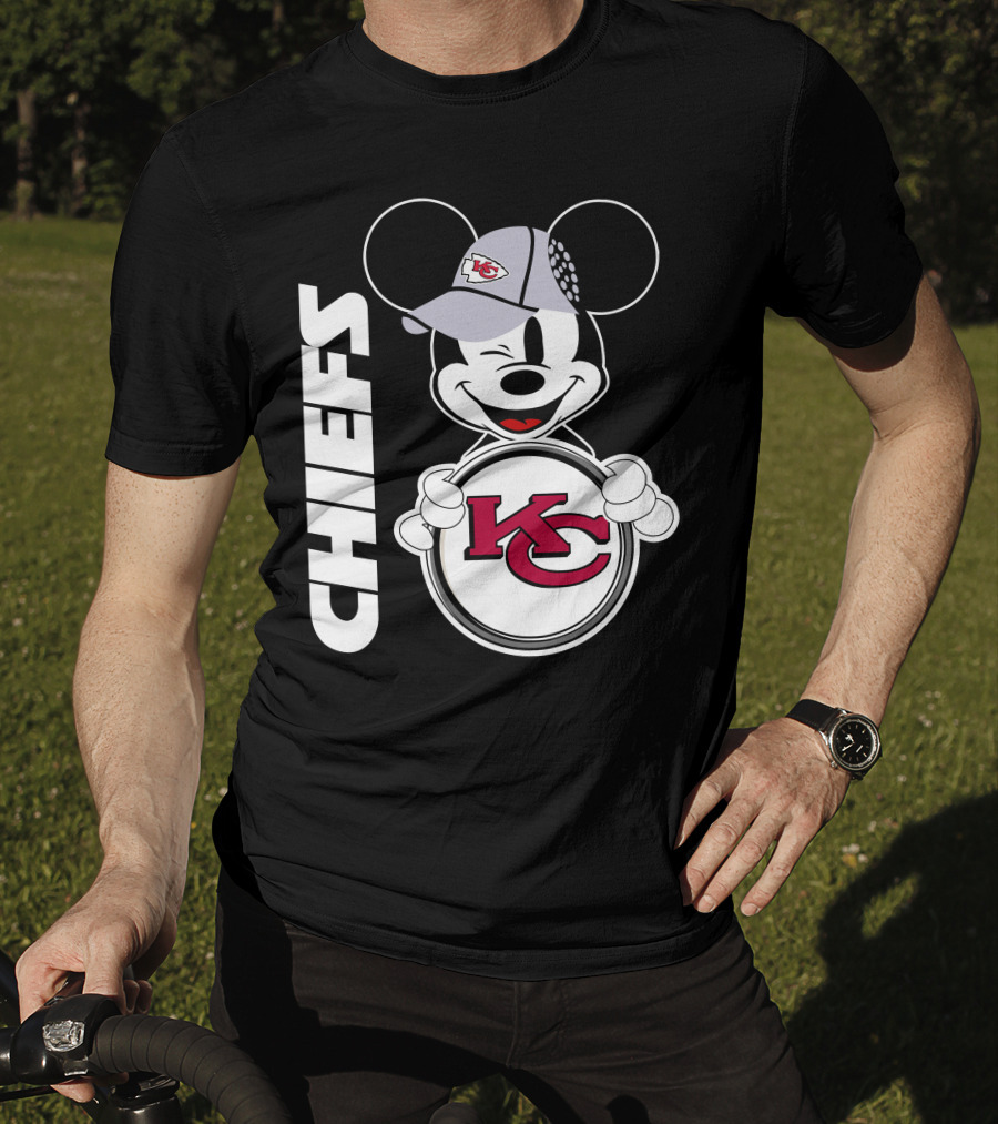 CHIEFS KC Mickey Mouse Hat T-Shirt