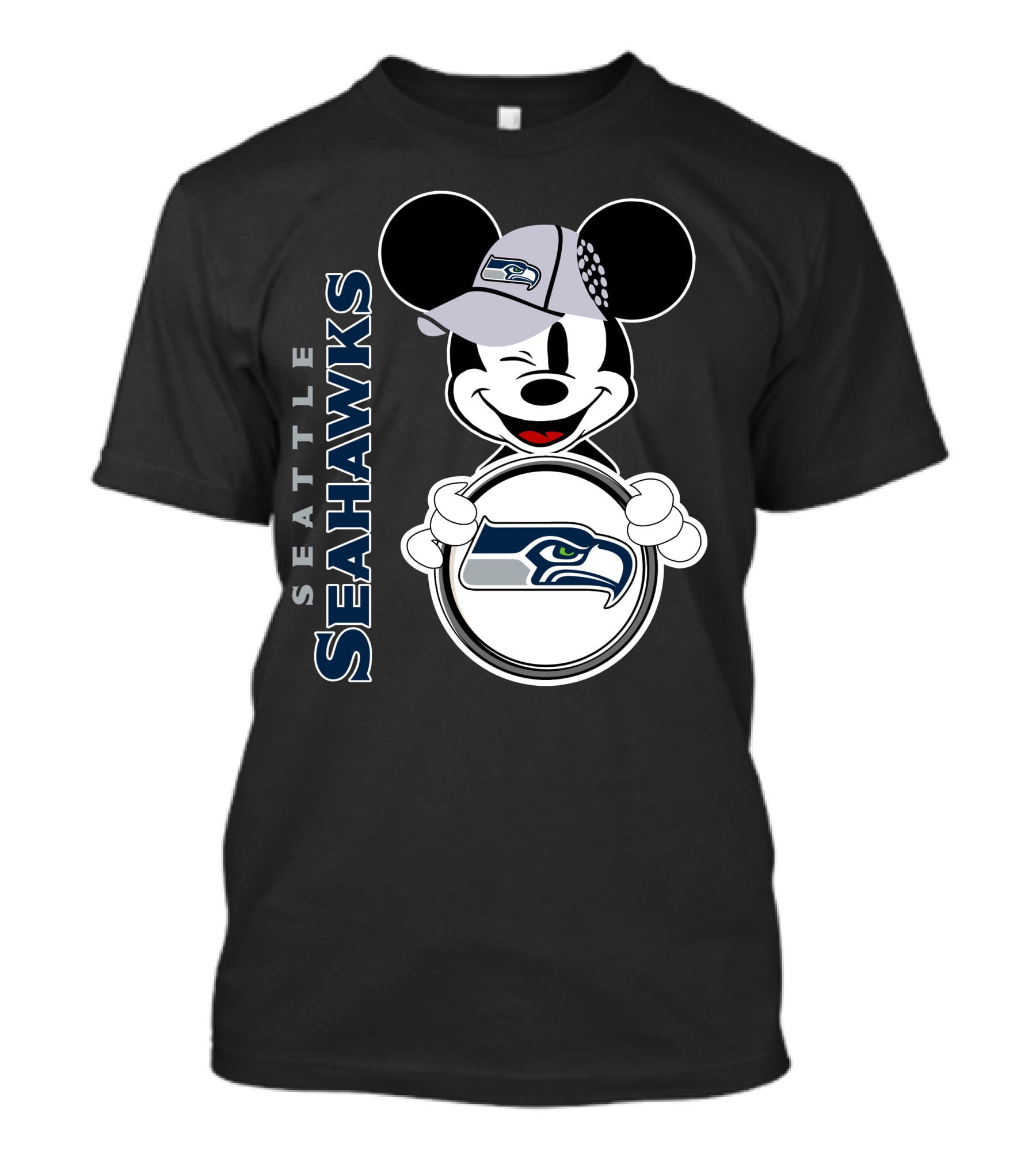 Seattle Seahawks Mickey Mouse Logo 3 T-Shirt