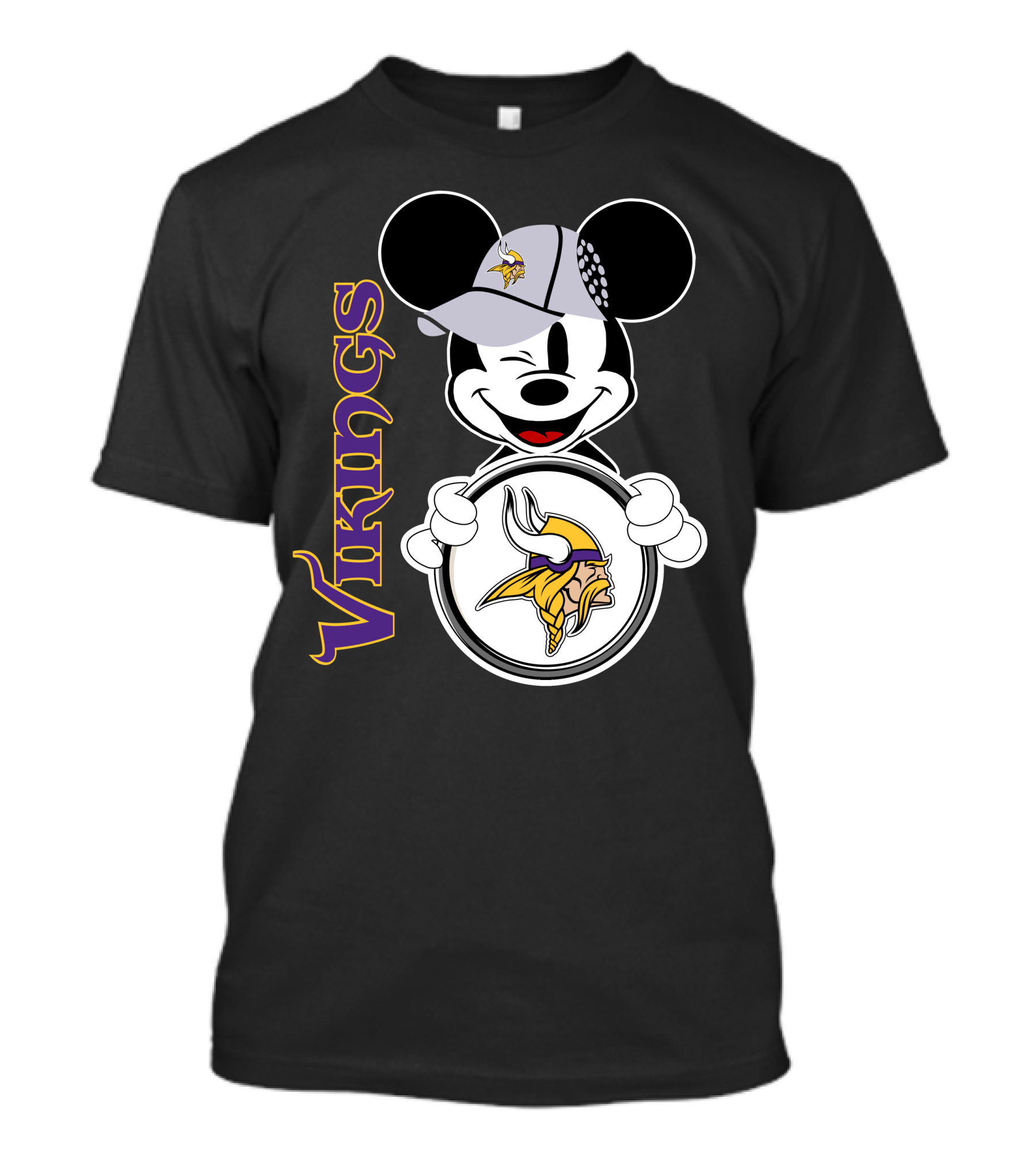 Vikings Mickey Mouse NFL Football Fan Gear T-Shirt