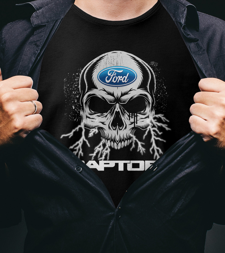 Ford Raptor Skull With Lightning T-Shirt