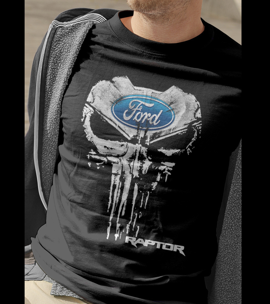 Ford Raptor Punisher Skull T-Shirt