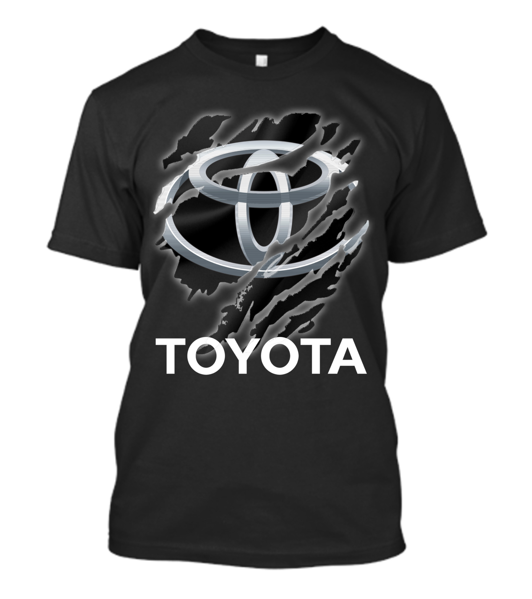 Toyota Emblem With Scratch Effect Rip T-Shirt