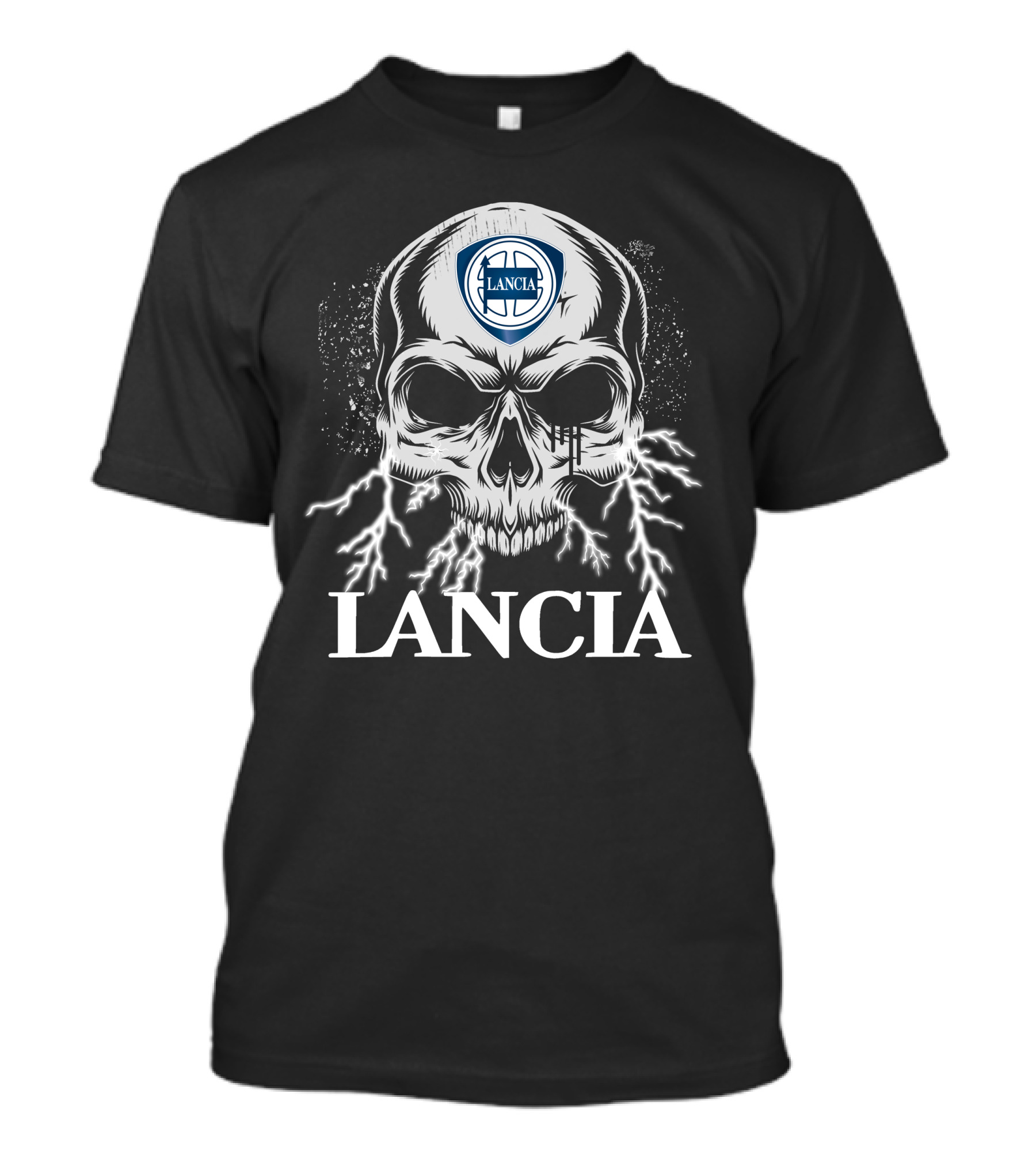 Lancia Skull With Lightning T-Shirt