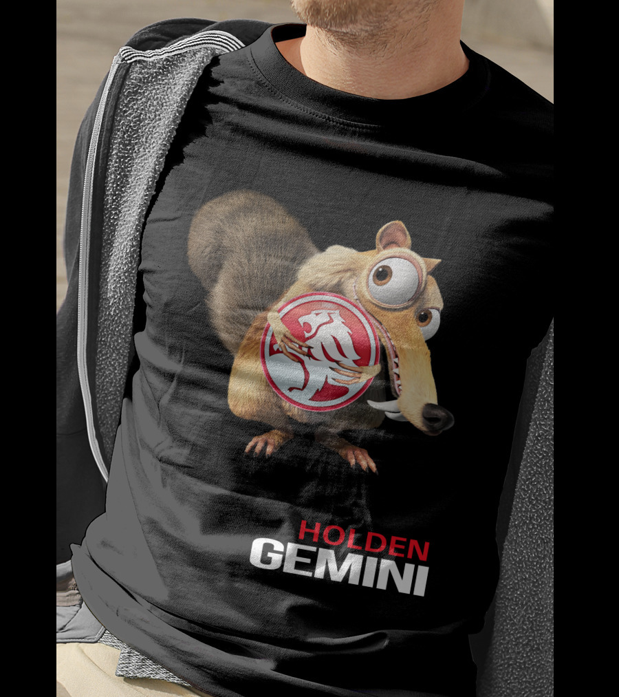 Holden Gemini Ice Age Scrat Logo Crossover T-Shirt