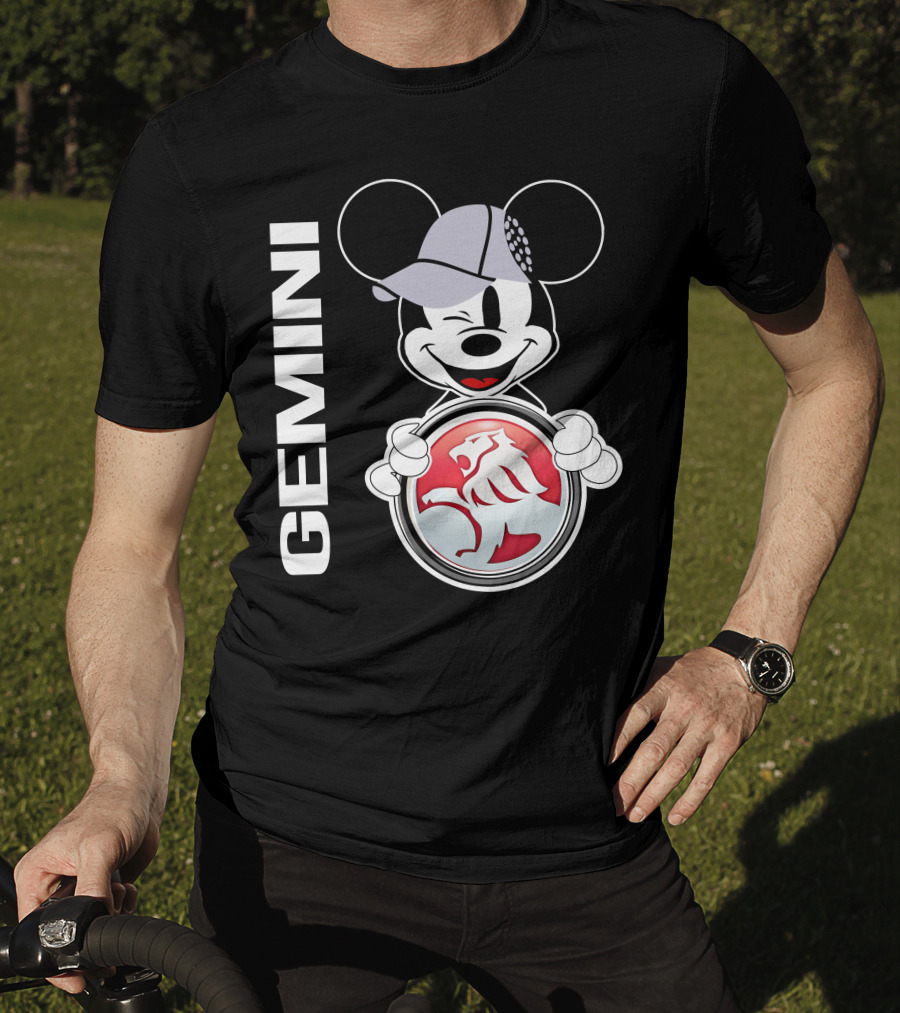 Gemini Mickey Holding Holden Lion T-Shirt