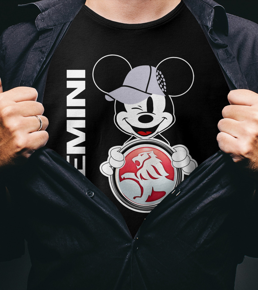 Gemini Mickey Holding Holden Lion T-Shirt