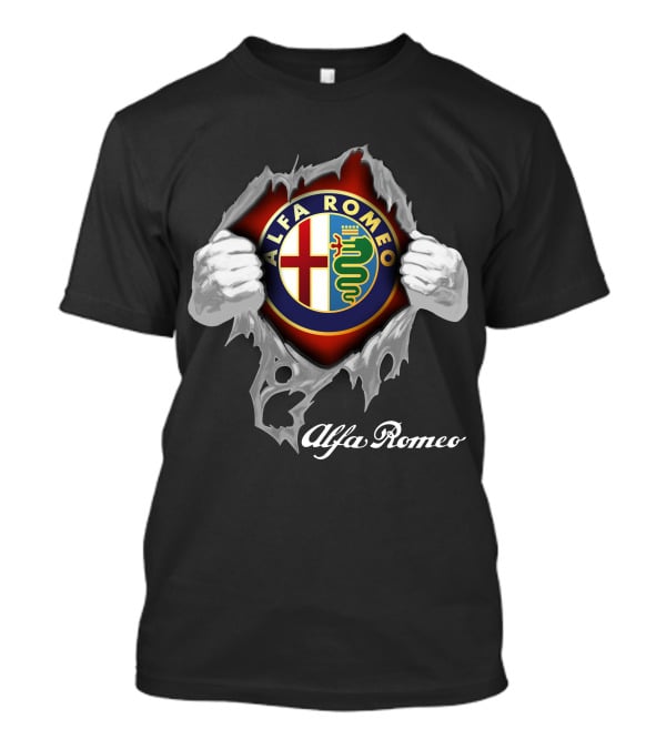 Alfa Romeo Logo With Tearaway Effect T-Shirt