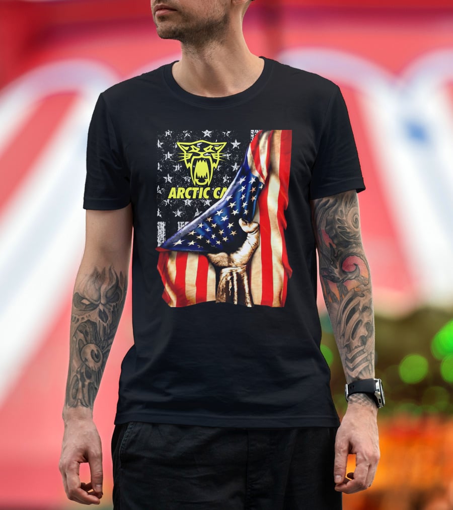 Arctic Cat American Flag Fist T-Shirt