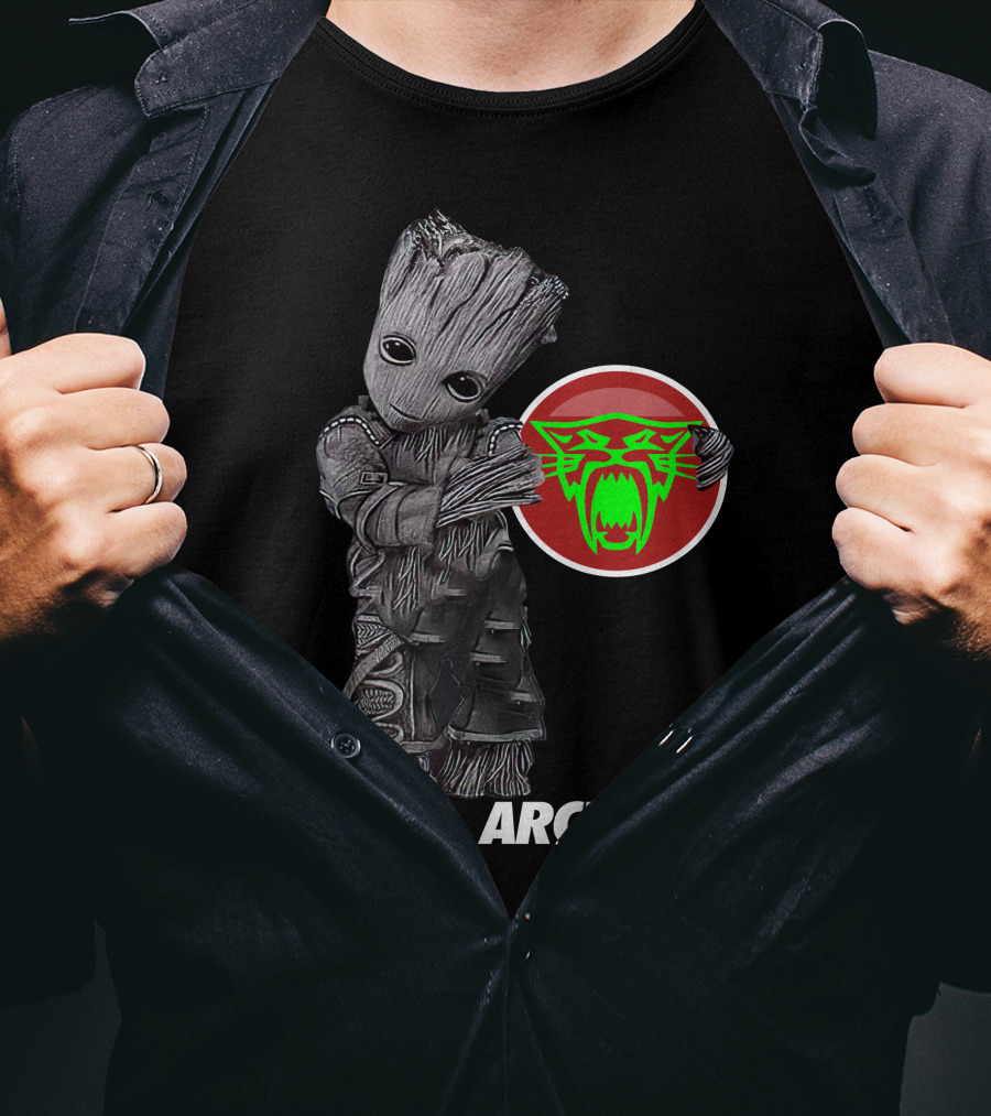 Arctic Cat Groot With Green Cat T-Shirt