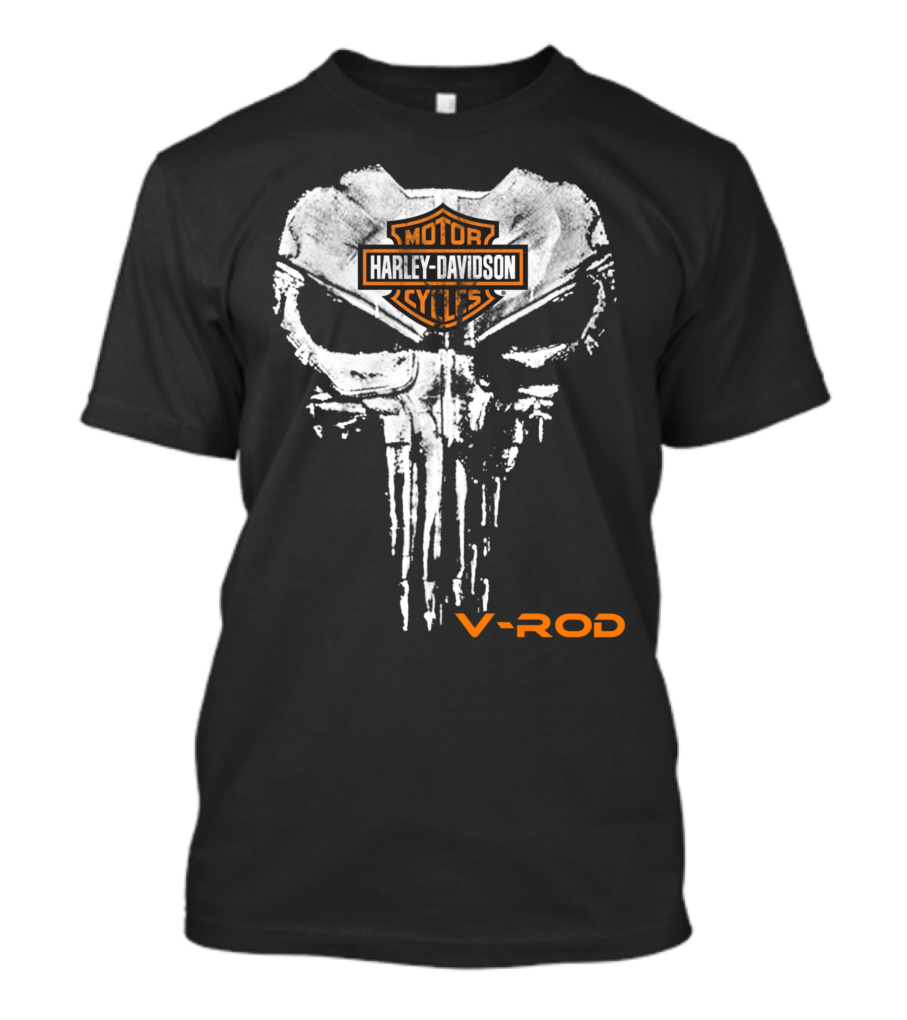 Harley Davidson Motor Cycles V-Rod Skull T-Shirt