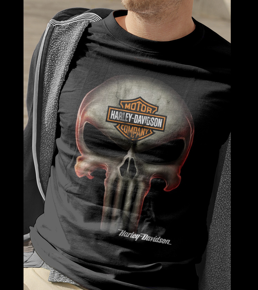 Harley Davidson Motor Company Skull T-Shirt