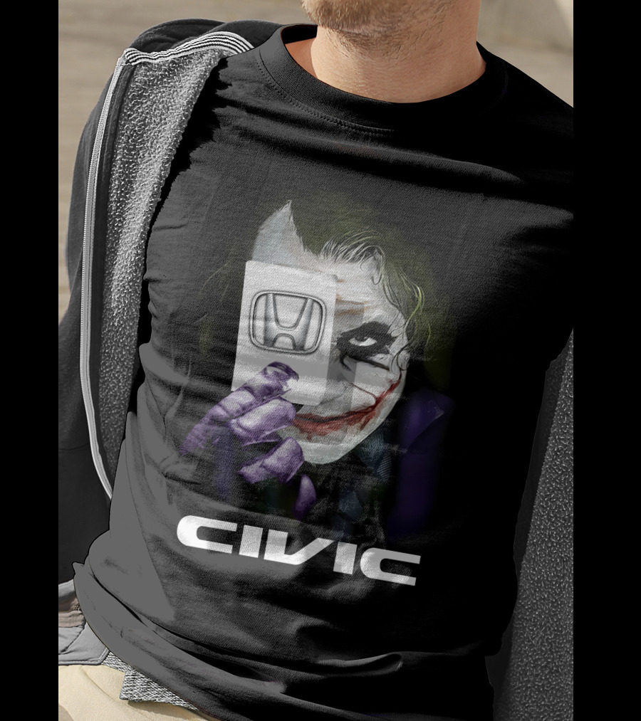 Civic 17 Joker Card With Honda T-Shirt