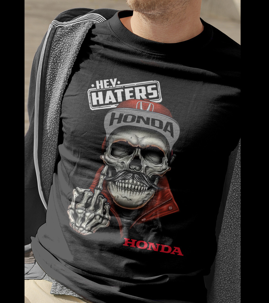 Hey Haters Honda Skull T-Shirt
