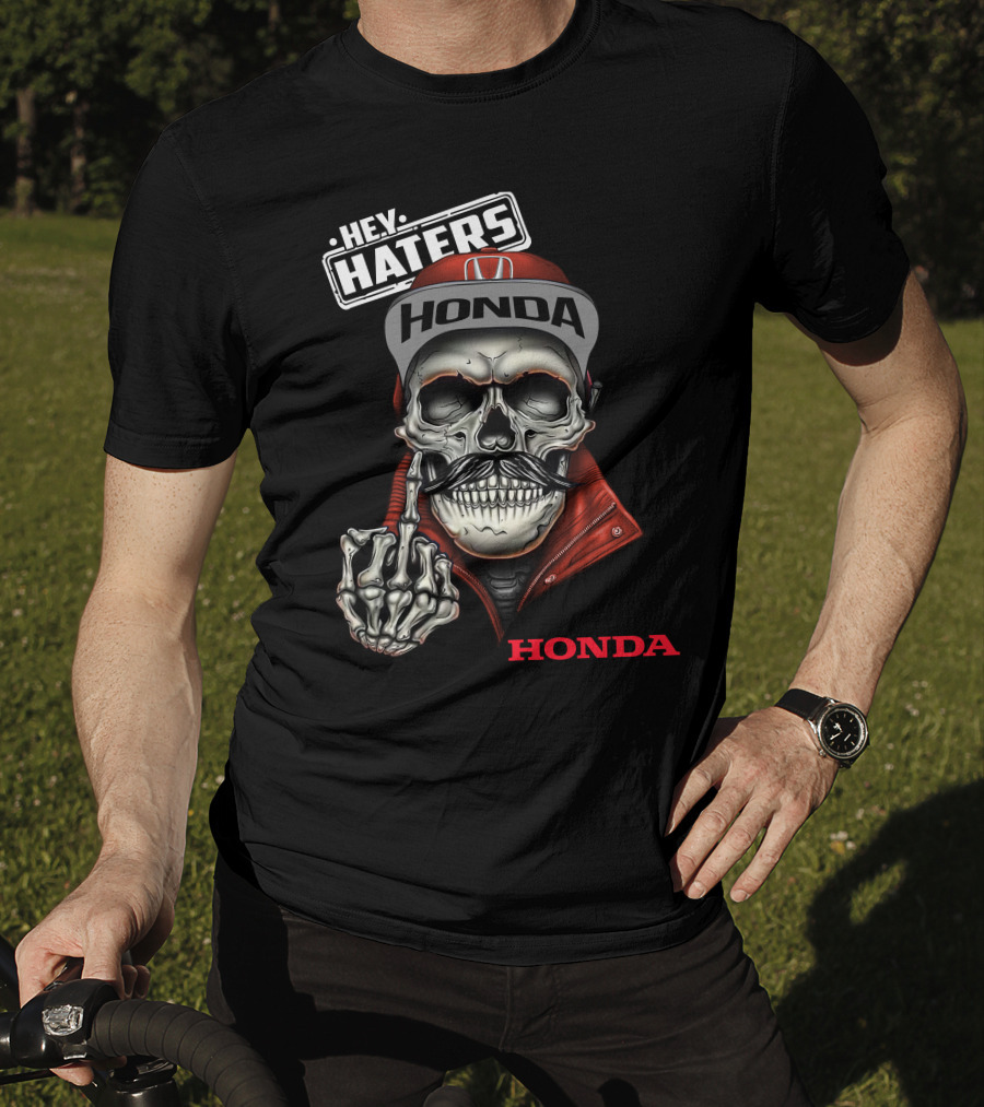 Hey Haters Honda Skull T-Shirt