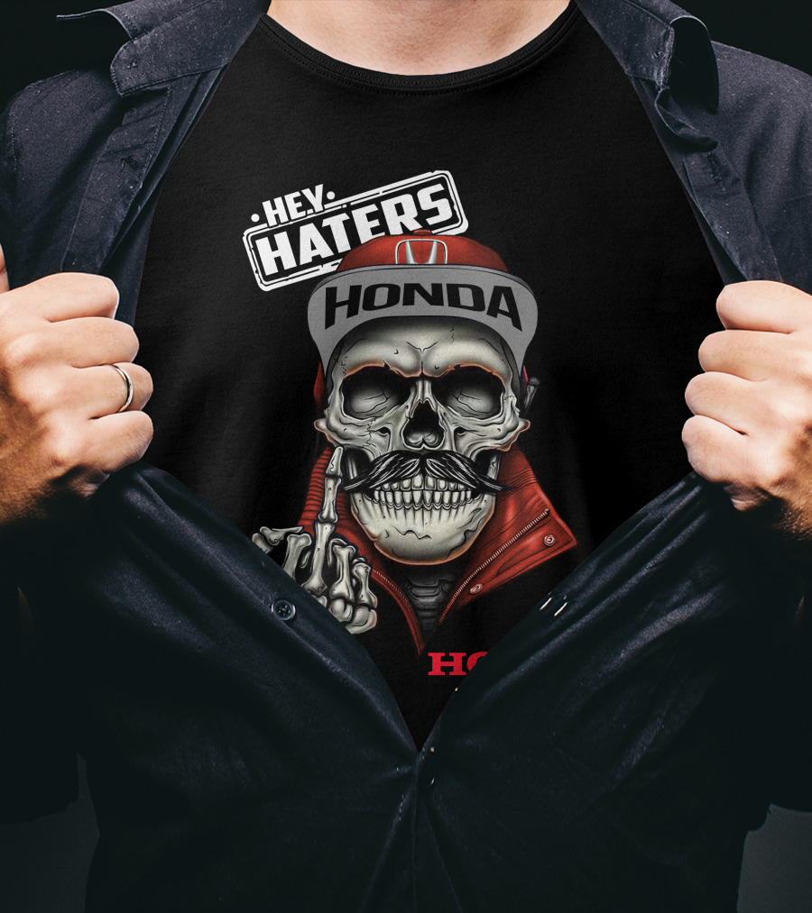 Hey Haters Honda Skull T-Shirt