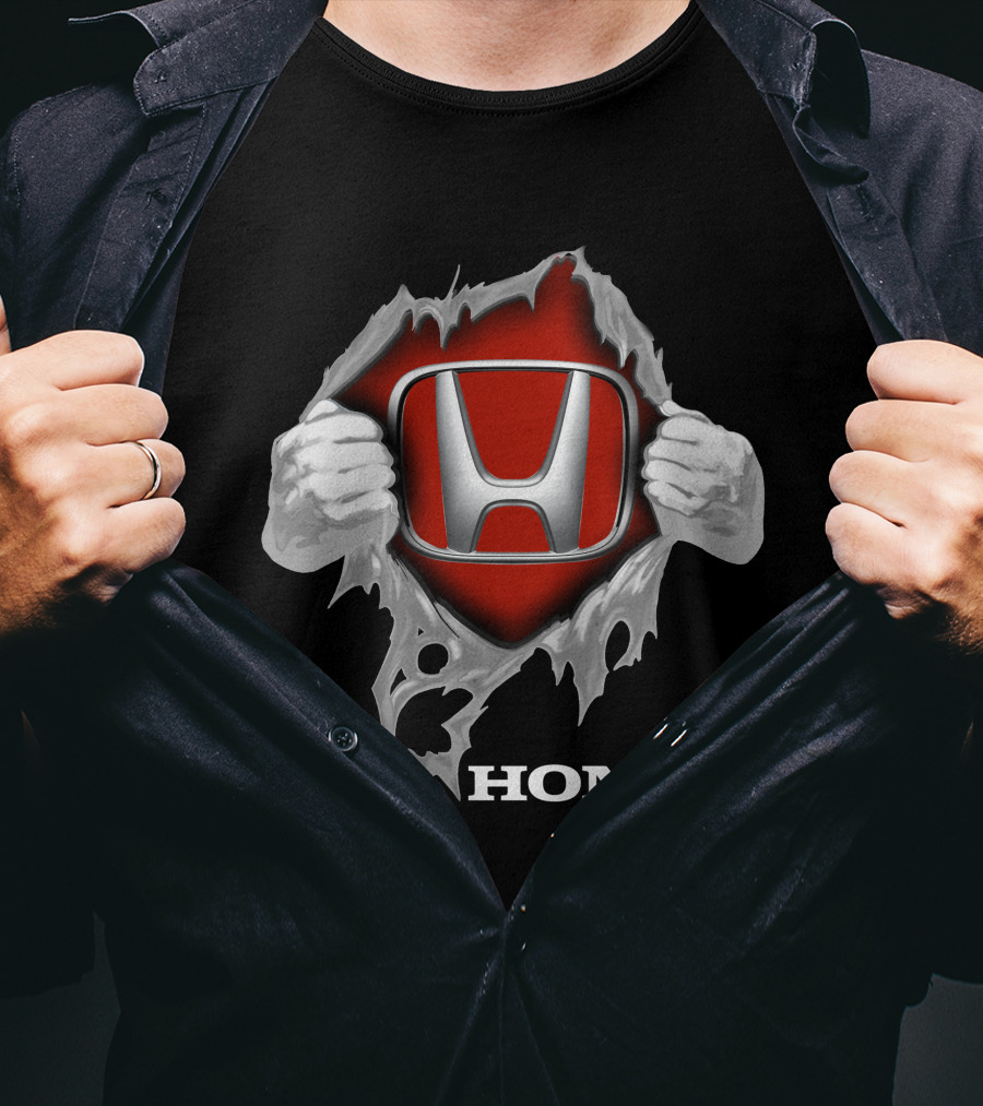 Honda 06 Logo Torn Reveal Hands T-Shirt