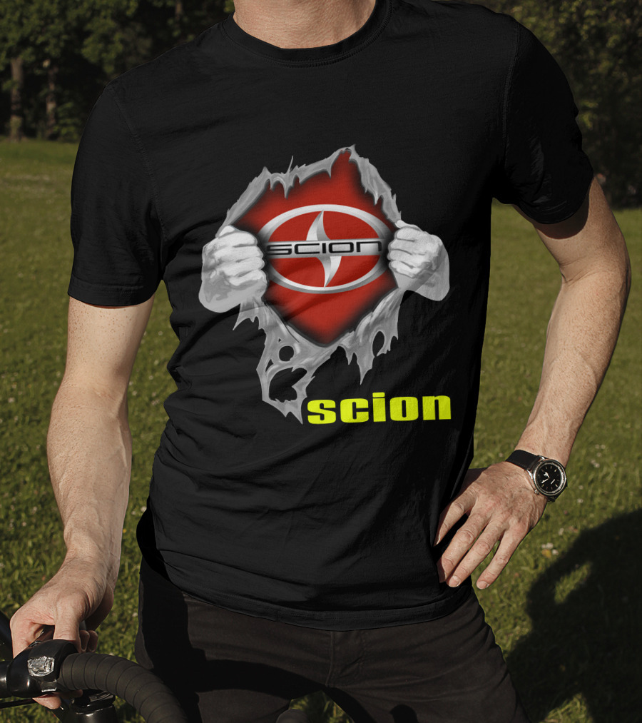 Scion Logo Ripping Through T-Shirt