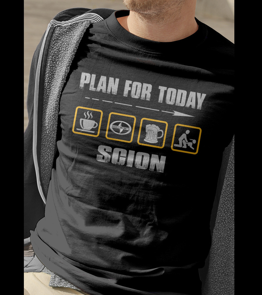 Plan For Today Scion Coffee Beer Basketball T-Shirt