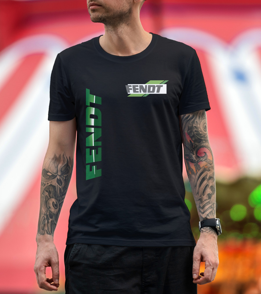 Fendt 01 Vertical And Diagonal Green T-Shirt