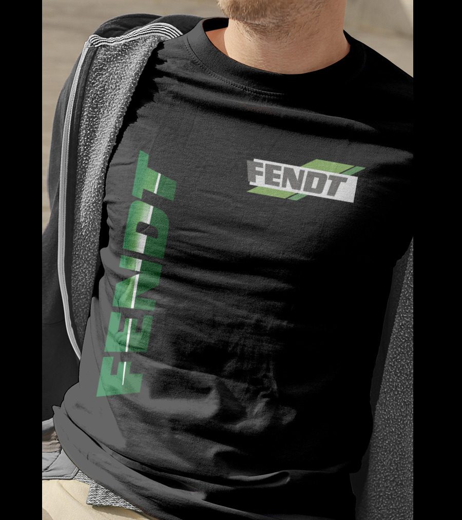 Fendt 01 Vertical And Diagonal Green T-Shirt
