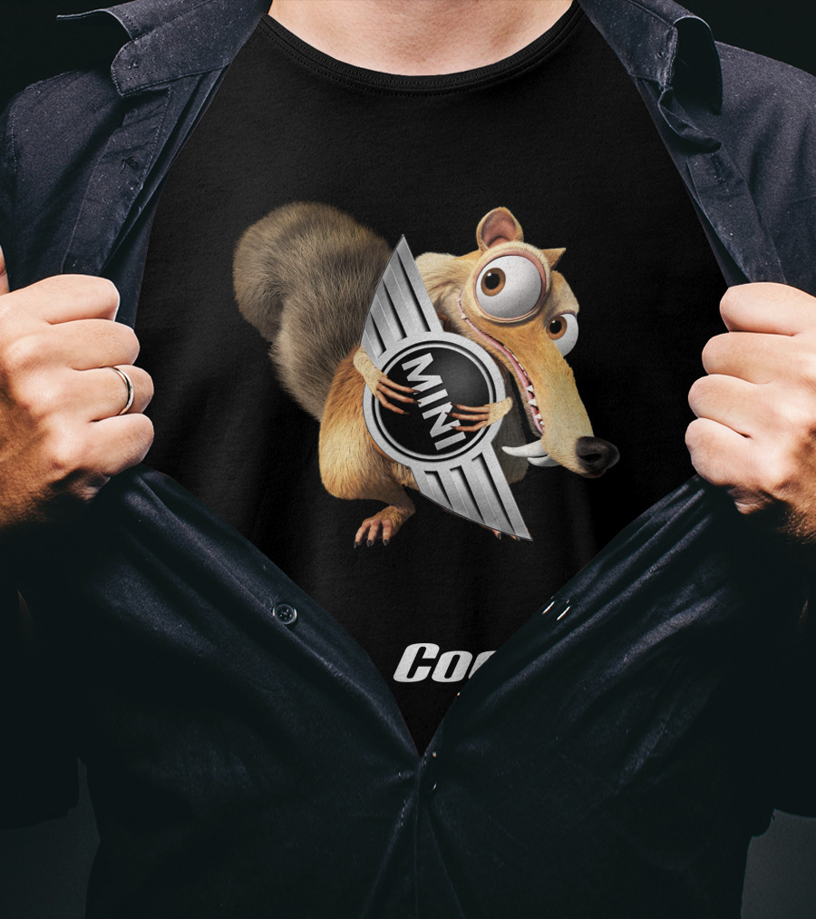 Mini Cooper Scrat Crossover 16 Ice Age Squirrel T-Shirt