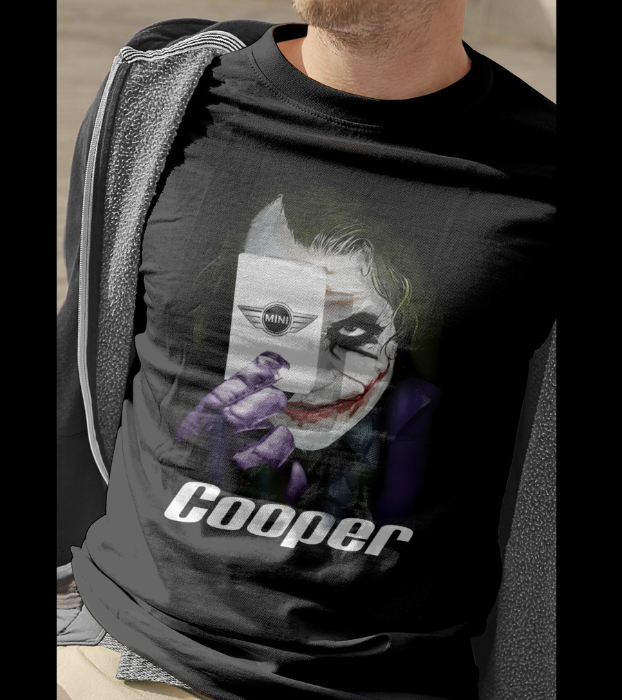 Cooper Joker Holding Mini Card T-Shirt