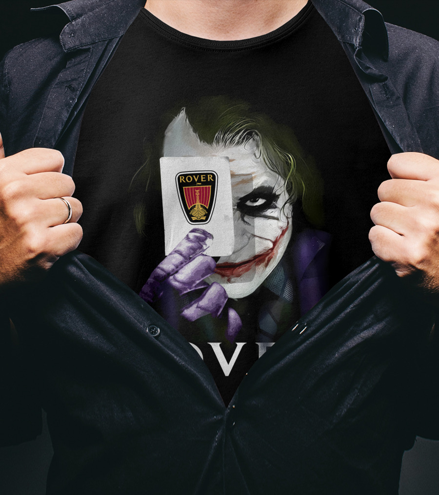 Rover Joker Card Villain Holding Car T-Shirt
