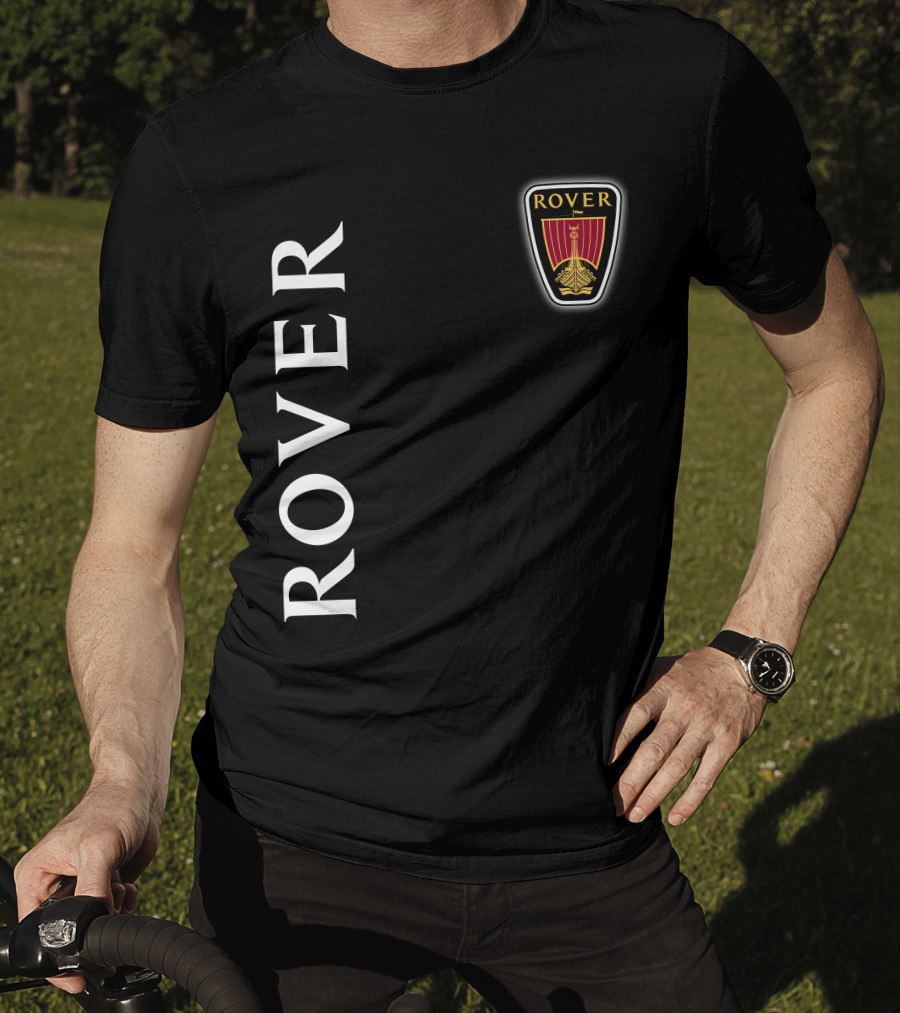 ROVER Emblem Vertical Text Classic T-Shirt