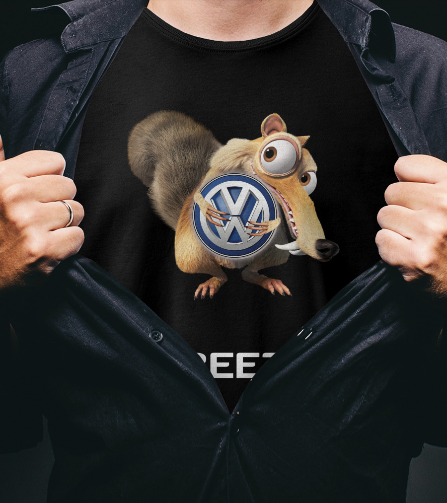 Beetle Volkswagen Scrat Holding Vw T-Shirt
