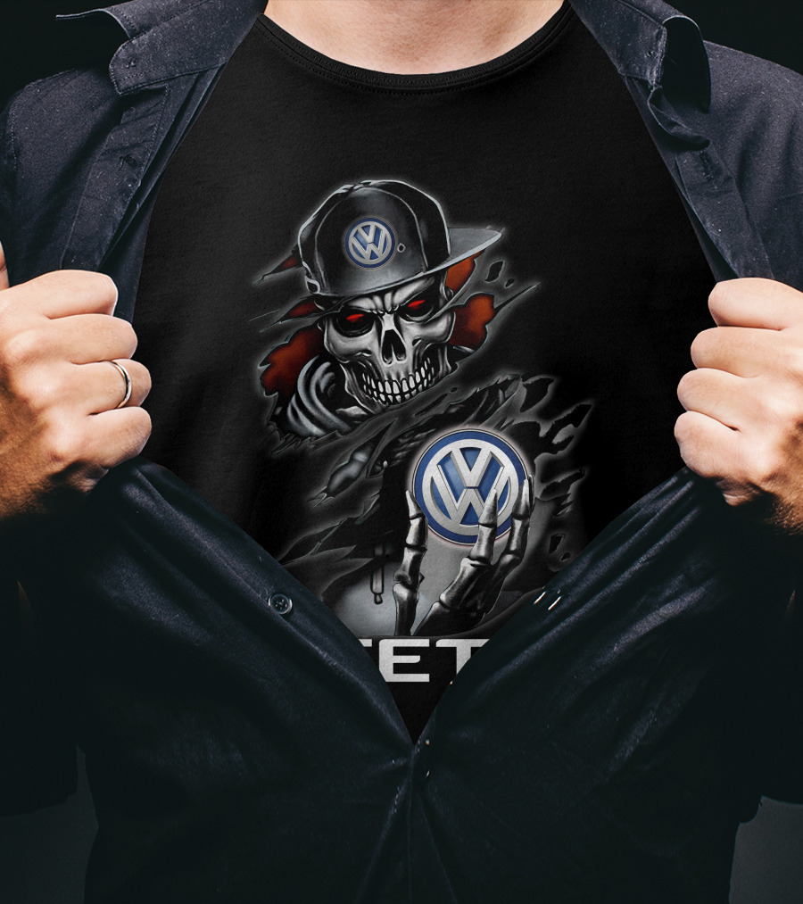 Volkswagen Beetle 08 Skull T-Shirt