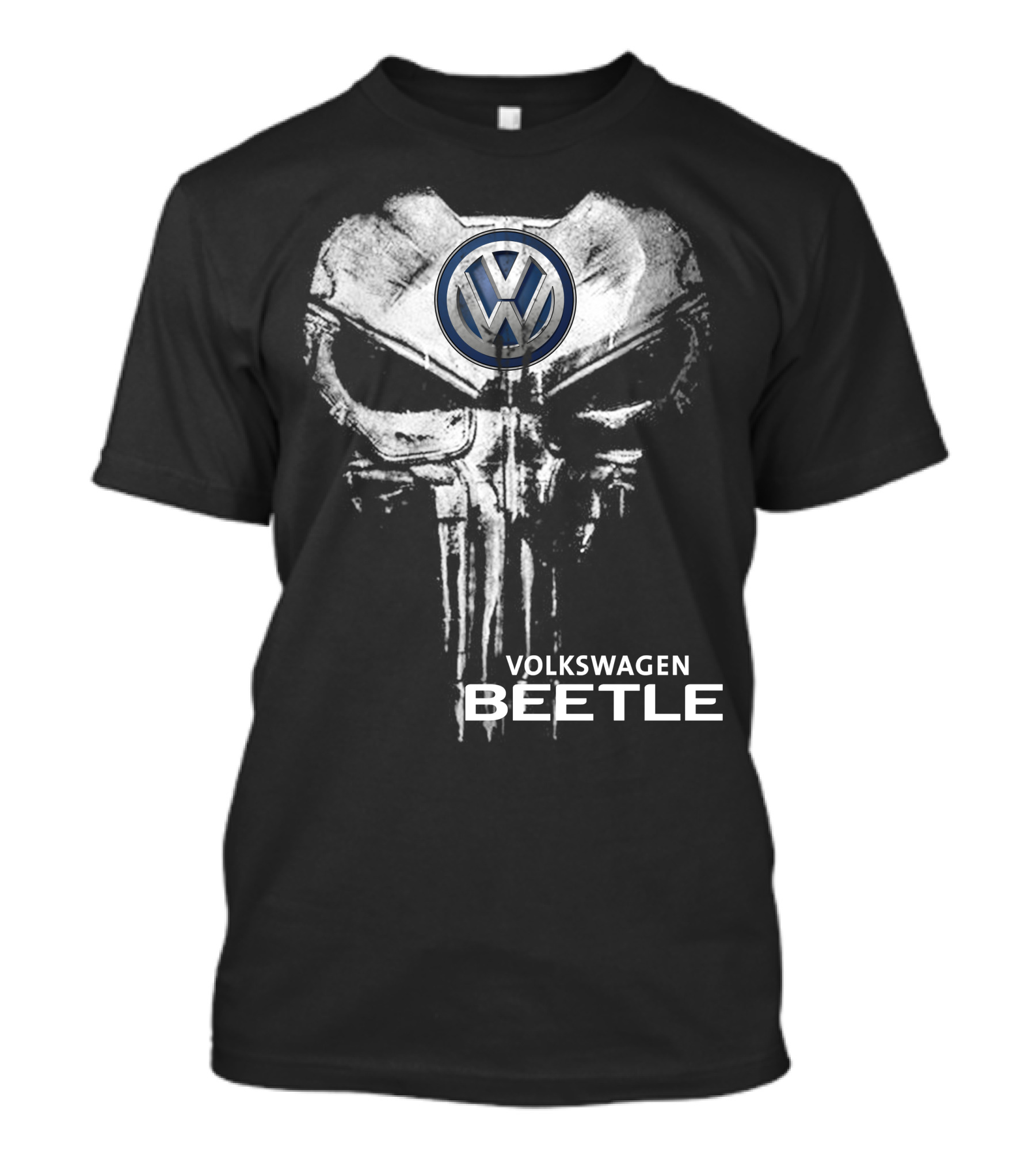 Volkswagen Beetle Vw Punisher Skull T-Shirt