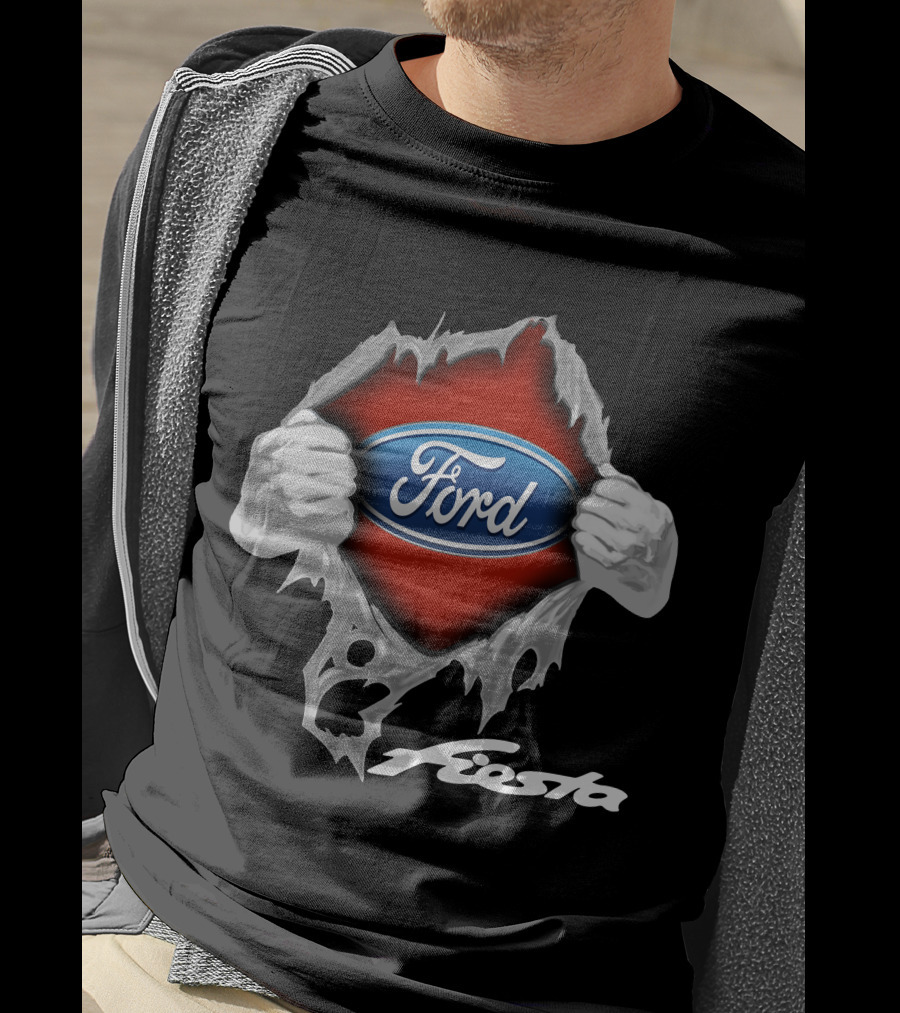 Ford Fiesta Logo Tear Reveal T-Shirt