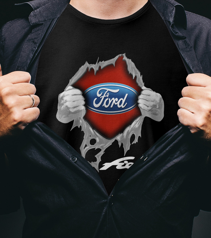 Ford Fiesta Logo Tear Reveal T-Shirt