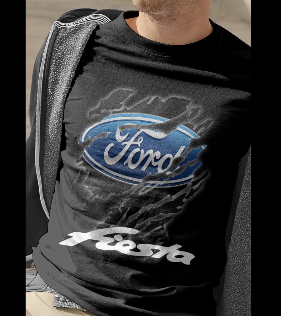Ford Fiesta Logo With Scratch Effect T-Shirt