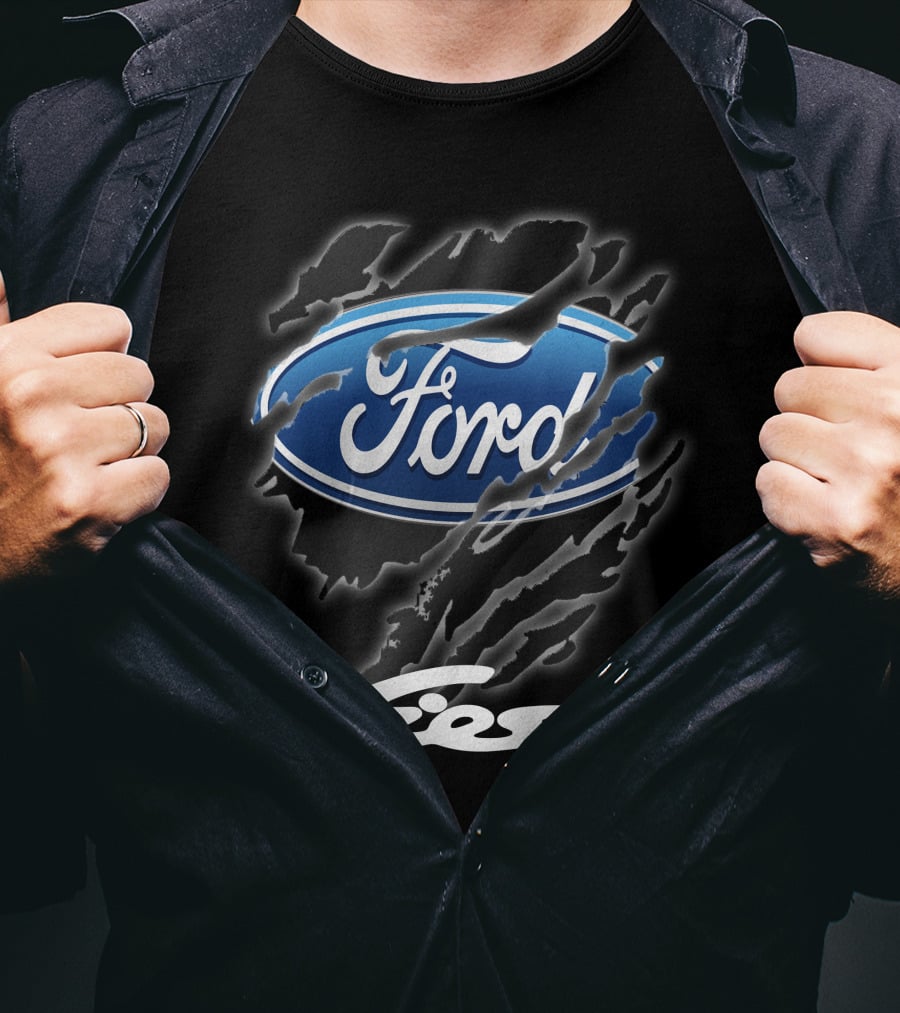 Ford Fiesta Logo With Scratch Effect T-Shirt