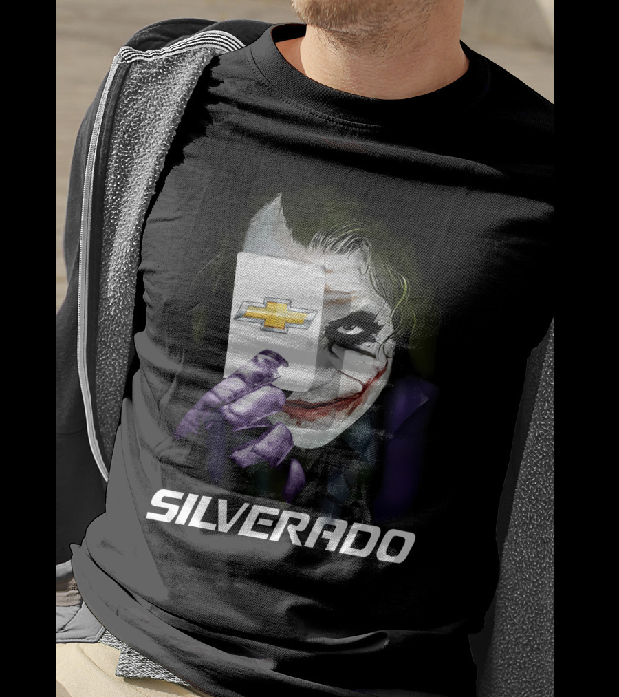 Chevy Silverado Joker Card Mashup T-Shirt