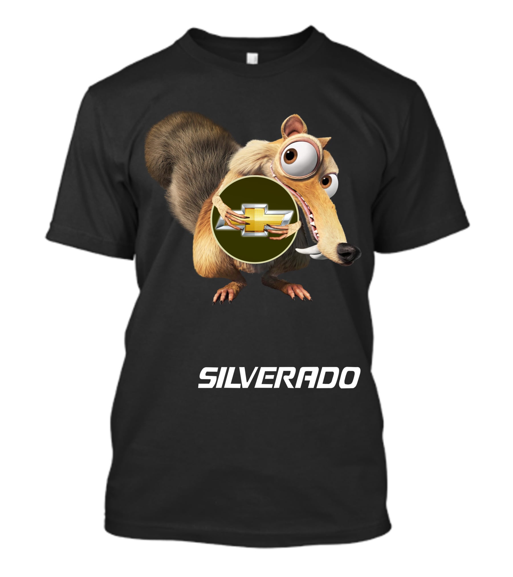 Silverado Scrat With Chevrolet T-Shirt