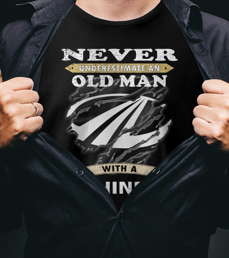 Never Underestimate An Old Man With A Mahindra T-Shirt