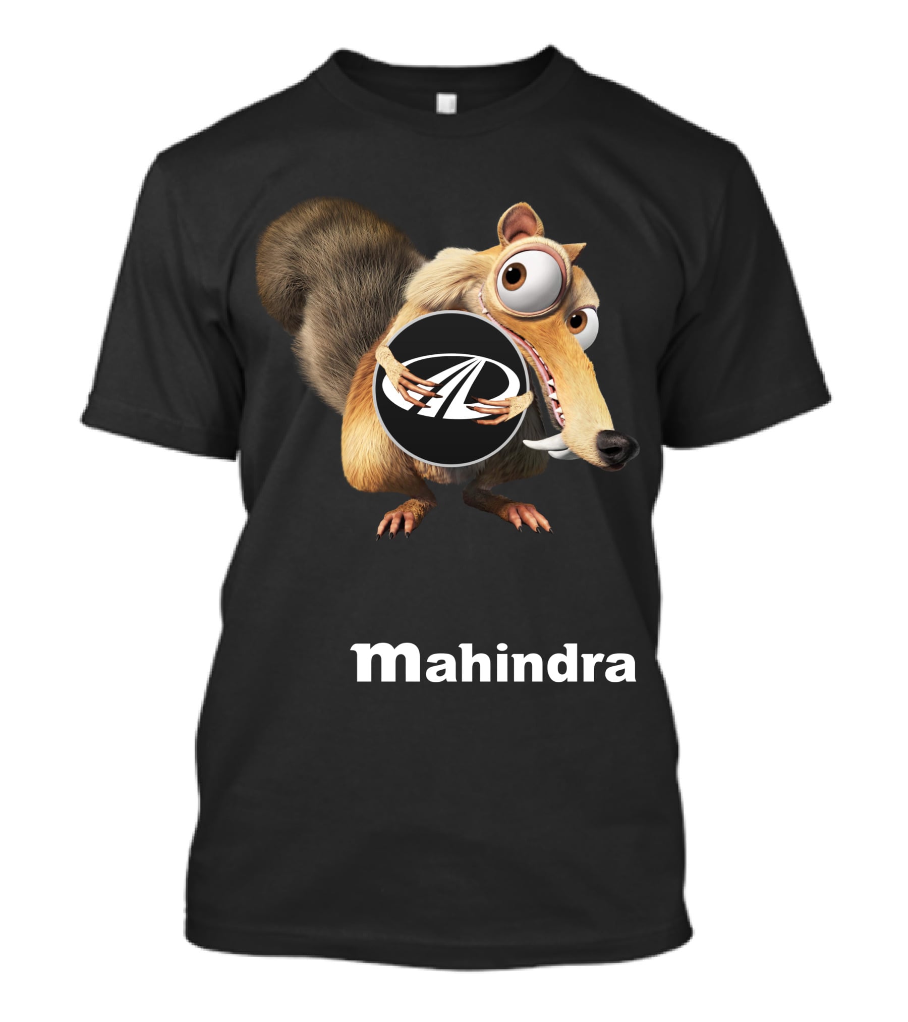 Mahindra 01 Ice Age Scrat Character Holding T-Shirt